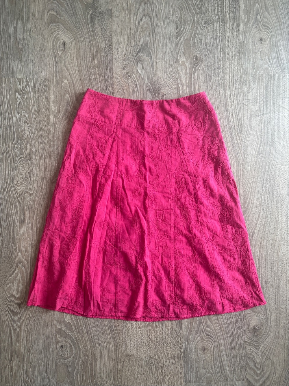 Cleo Pink Paisley A-Line Midi Skirt
